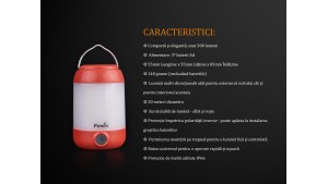 FENIX CL23 - Lanternă camping - 300 Lumeni - 20 metri - Roșu